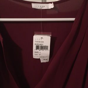 Lush Tops - Burgundy blouse Lush Tops - Burgundy blouse